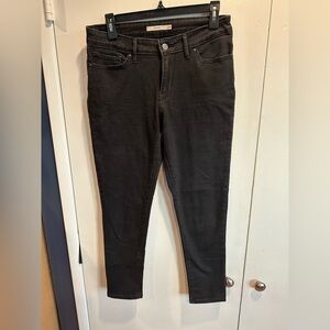 Levi's 711 Skinny Jeans in Charcoal women's size 29